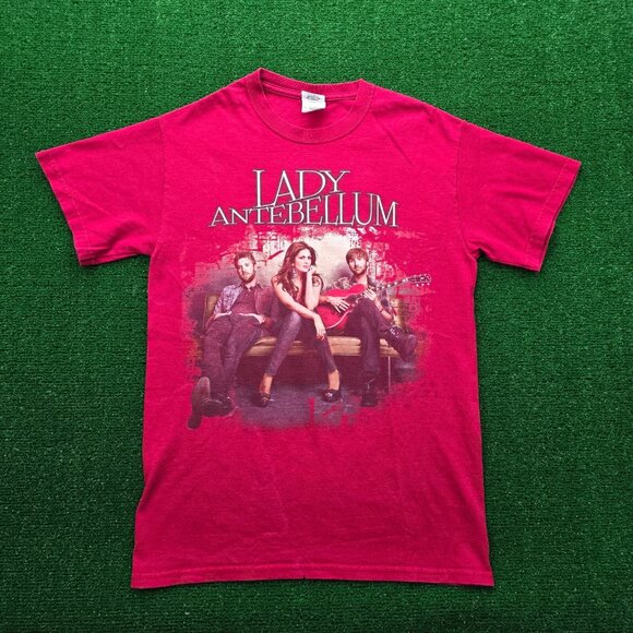 Gildan Other - Lady Antebellum Tshirt Mens Small Red Own The Night 2011 Tour Country‎ Music